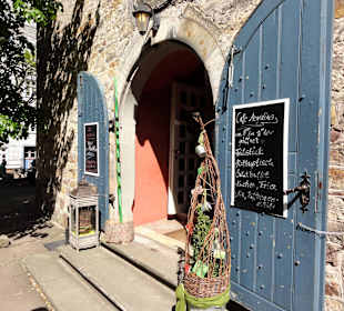 Eingang zum Café Aegidius