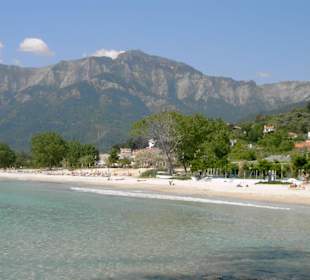 Der Strand von Skala Potamias