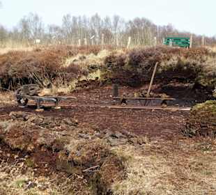 Torfabbau im Moormuseum