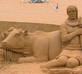 Kunstwerk aus Sand