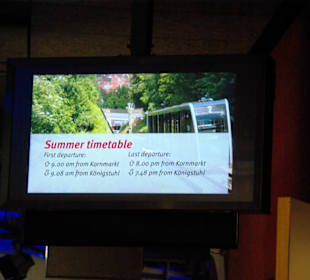 TV-Geräte am Eingang