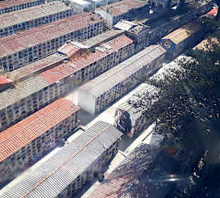 Blick auf den Friedhof