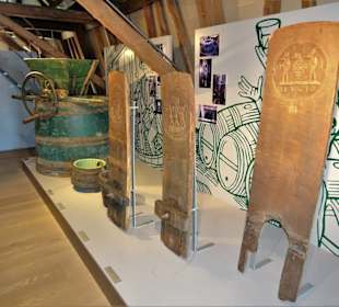 Abteilung Weinbau im Museum Barockscheune