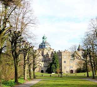 Blick auf die Rückseite von Schloss Bückeburg