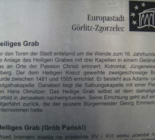 Infotafel am Heiligen Grab