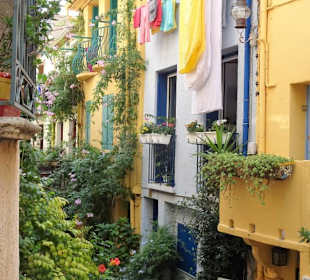 N den Gassen der Altstadt von Collioure