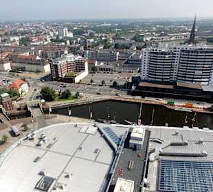 Blick von der Aussichtsplattform Sail City