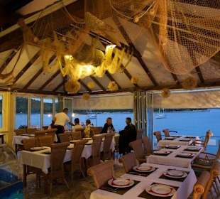 Restaurant Baroni mit Panoramablick auf Iz