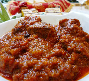 Total zerkochtes Wildschweingulasch ohne Wildschwe