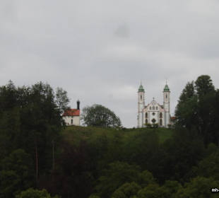 Schöner Blick nach oben aus der Stadt