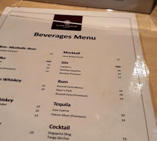 Getränkekarte