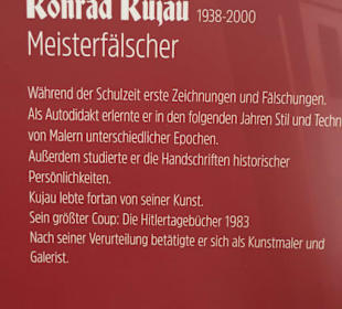 Hinweisschild über Kujau