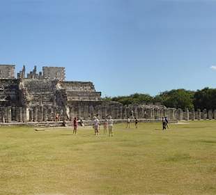 Chichen Itza Tempel der Krieger/gruppe der 1000 Säulen