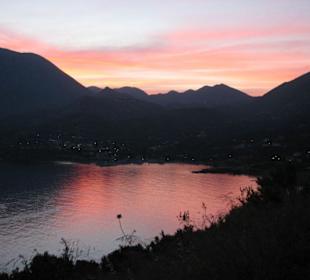 Abendrot in Luft und Wasser