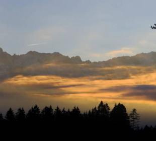 Sonnenuntergang am Wettersteingebirge