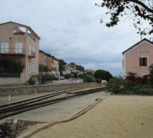 Der historische Bahnhof von Algajola