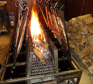 Flammlachs auf dem Lamberti-Weihnachtsmarkt