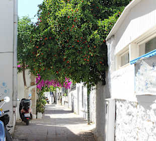 Kleine Gasse Bodrum Stadt