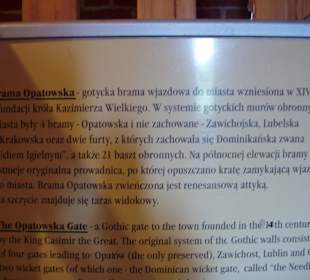 Informacje o Bramie Opatowskiej