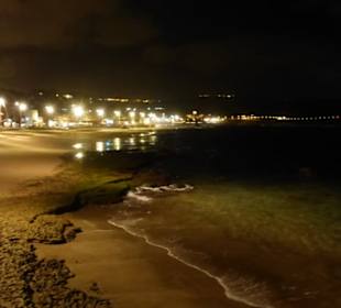 Playa de las Canteras bei Nacht