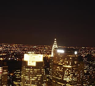 Aussicht bei Nacht mit Chrysler Building