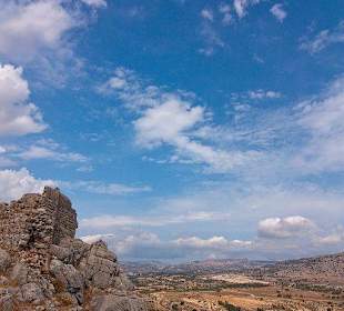 Blick von der Burg am Agathi-Beatch