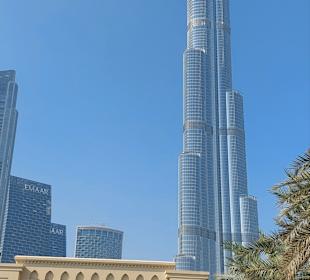 Blick vom Palace Hotel auf den Burj Khalifa