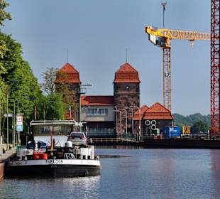 Blick auf die Schachtschleuse