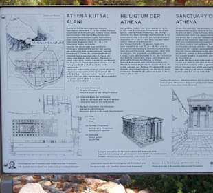 Plan des Heilitums der Athene