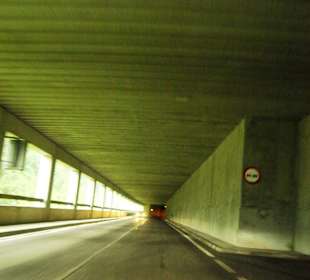 Auffahrt bei schlechten Wetter