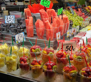 Rundgang durch die Markthalle La Boqueria