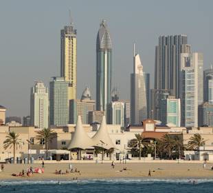 Jumeirah Beach - Blick auf Skyline