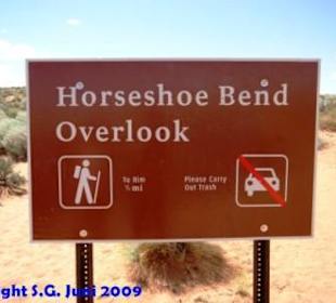 Startpunkt Kurztrip zum Horseshoe Bend