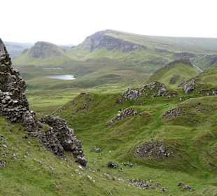 Landschaft auf dem Weg ins Quiraing Massiv