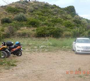 Parking at Cape Drastis - Thematic Park