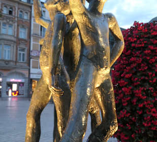 Die Skulpturengruppe mit dem Oecher Klenkes