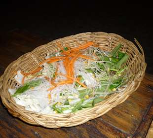 Gemüsezutaten zum Garen