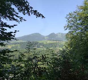 Wanderung über Burgkirche Schöllang nach Rubi