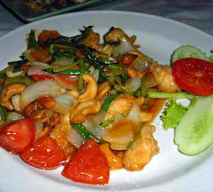 Gericht "Chicken Cashewnut" - leider etwas süss