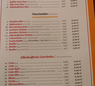 Speisekarte