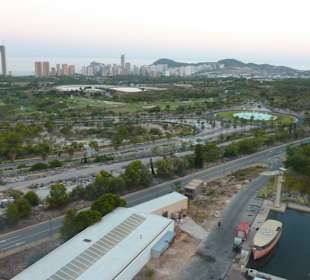 Blick vom Aussichtsturm nach Benidorm