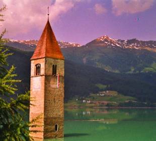 Kirchturm im Reschensee