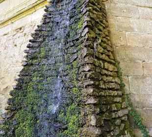 Wasserfall vom Privatbereich aus
