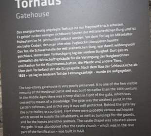 Beschreibung Torhaus Sparrenburg 