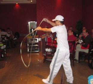 Nudelzubereitung 'mal artistisch