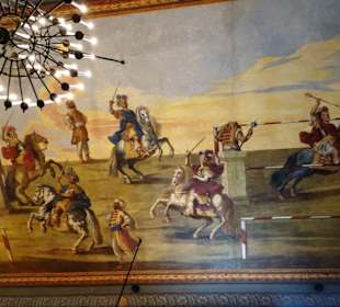 Deckenfresko im Pausenraum der Felsenreitschule