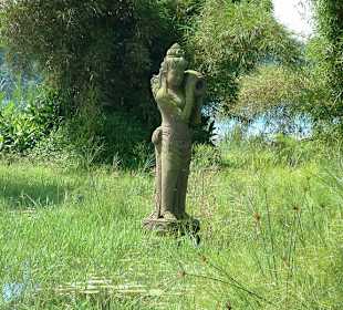 Skulptur im Lake Bratan,hinterer Bereich