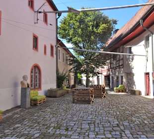 Im Innenhof des Fichtelgebirgsmuseums