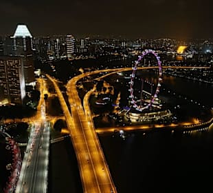 Aussicht Skypark Marina Bay Sands
