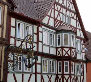 Kunstvolles Fachwerkhaus